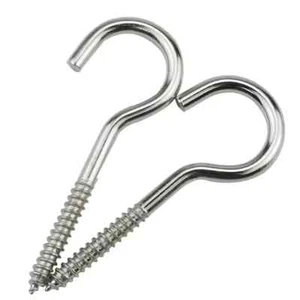Screw In Hooks Stainless Steel Hook Marine Boat Garden Shed Heavy Duty NO RUST - Picture 1 of 12