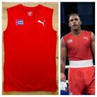 Puma Cuba Pro Elite Mens Boxing Top Training Vest Gym Shirt New All Sizes