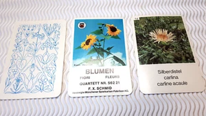 KARTENSPIELE QUARTETTE "BLUMEN", FXS, Zustand 2, vollständig - Bild 1 von 2