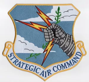 USAF Patch STRATEGIC AIR COMMAND, 1968 Design FULL COLOR, 8.25", PLASTIC BACKING - Picture 1 of 1
