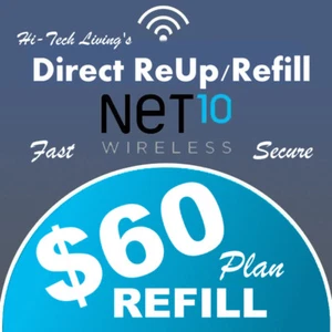 NET10 $60 REFILL ⭐ FAST- DIRECT TO PHONE ⭐ GET IT TODAY! ⭐ - Picture 1 of 1