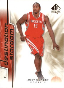 2008-09 SP Authentic Destination Stardom #DS-24 Joey Dorsey Houston Rockets