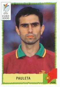 069 PAULETA # PORTUGAL STICKER PANINI EURO 2000 BLACK BACK - Picture 1 of 2