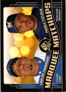 2008 SP Authentic #MM-38 Carlos Zambrano / Prince Fielder Marquee Matchups - Picture 1 of 2