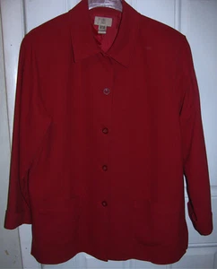 Usado en excelente estado! CHAQUETA Abrigo Corto Marca NORDSTROM Roja Ligera Multitemporada Forrada M - Imagen 1 de 18