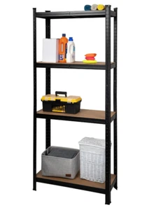 Estante 5 Metal Y Madera 180x90 CM Cargas Pesado Galvanizada Blanco Negro - Imagen 1 de 19