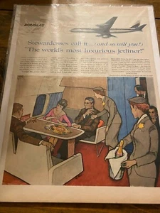Vintage 1959 Douglas DC-8 Airplane ad - Picture 1 of 1