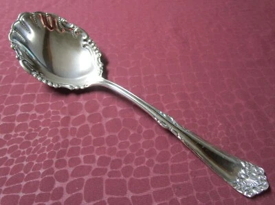 VICTORIA Pre 1919 Plateado Baya o Cuchara Grande para Servir Sin Monogramas G Foto 1 de 4
