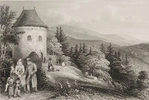 WRANKMORE (19.Jhd) nach RICHTER (*1803), Annakapelle bei Seidorf, um 1840, Sst. - Bild 1 von 4