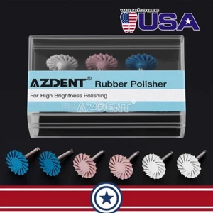 AZDENT Dental Composite Polishing 14mm wheel RA Silicone Polisher Contra Angle - Picture 1 of 15