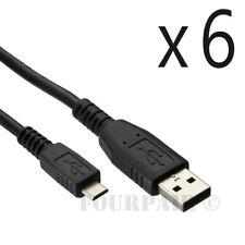 6-pak - 6ft Micro USB Sync Charger Kabel Kabel LG HTC PS4 Xbox One Kontroler