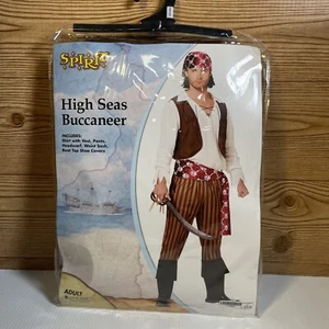 Neu Erwachsene Schiffbruch Piraten Kostüm Herren Halloween Kostüm Hochsee Freibeuter - Bild 1 von 5