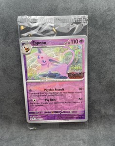Pokemon Espeon Best Buy Promo 086/197 Obsidian Flames ￼Sealed Reverse Holo Card