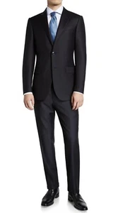 Ermenegildo Zegna Sartorial Trofeo Navy Two Button Suit Size 40 R $3,990 #242 - Picture 1 of 11