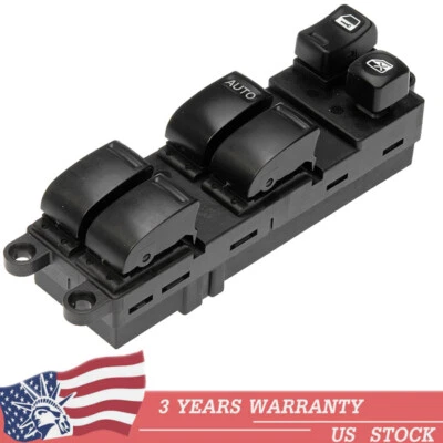 Interruptor de ventana eléctrica principal del lado del conductor delantero para Nissan Sentra 2000 2001-2003 EE. UU. Foto 1 de 4