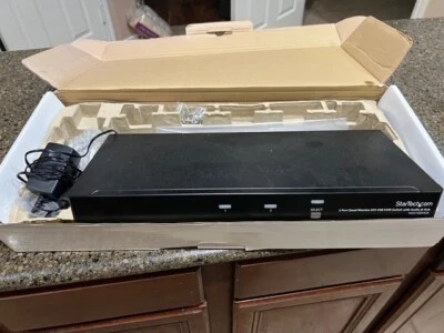 StarTech 2 Port Quad Monitor Dual Link DVI USB KVM Switch with Audio & Hub - Image 1 of 3