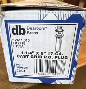 Dearborn Messing 760-1 1-1/4"" x 6"" 17-GA. - Bild 1 von 5