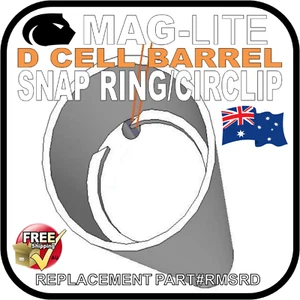 MAGLITE D CELL SNAP RING BARREL CIRCLIP INCANDESCENT/DL MODL FLASHLIGHT TORCH - Picture 1 of 10