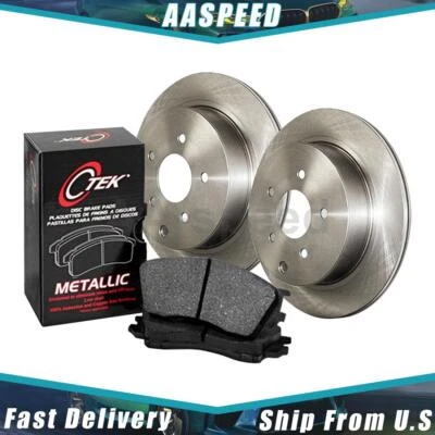 Pastillas de freno y rotores delanteros C-Tek para Toyota Camry 2006 2005 2004 2003 2002 Foto 1 de 4