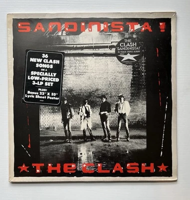 The Clash Sandinista! vinyl record 3-LP original UK pressing 1980 SEALED FSLN1 - Image 1 of 4