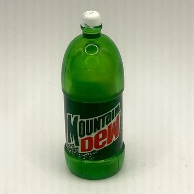 "Mini Mountain Dew 2 litros botella de refresco de colección para casa de muñecas escala 1:6 2"" de alto años 70" Foto 1 de 4