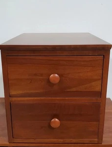 Ethan Allen American Impressions Step Wall Two Drawer Unit Cherry 24-9306 #224 - Picture 1 of 13