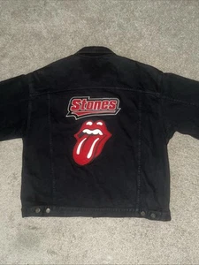 Rolling Stones Tour Jacket Prime Pime Merchandise Black XL Vintage 1990’s - Picture 1 of 11