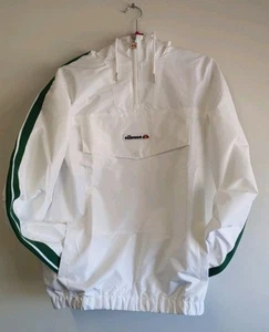 ELLESSE Men's White 1/4 zip Pullover Blair Oh Jacket XS EU44 - Picture 1 of 12