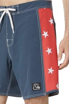 Новый с Ярлыками Quiksilver купальник шорты 4-сторонний эластичной шорты размер 32 EQYBS04766 - Изображение 1 из 4