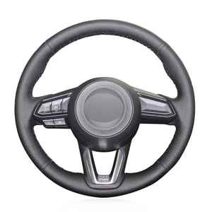 Artificial Leather Steering Wheel Cover for Mazda 3 Axela 2017-18 6 Atenza CX-3 - Picture 1 of 20