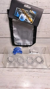 AMK Dischi Freno Alluminio TRX4 con Pinza, Pastiglie Freno Scala 1/10 per RC Crawler - Foto 1 di 6