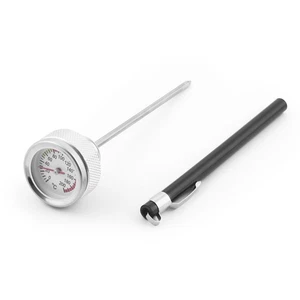 M20x2.5 Oil Temp Temperature Gauge Filler Cap with Probe For Motorcycle Silver - Picture 1 of 6