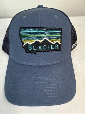 Gorra de camionero Ouray Sport Wear Glacier National Park para hombre malla azul Foto 1 de 4