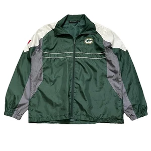 Green Bay Packers Full Zip Windbreaker Jacke Herren Large NFL gesticktes Logo - Bild 1 von 4