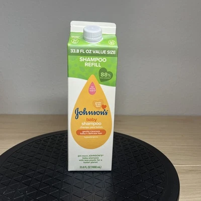 Champú para bebé Johnson's, recarga de champú para bebé tamaño real, 33,8 fl. oz Foto 1 de 4