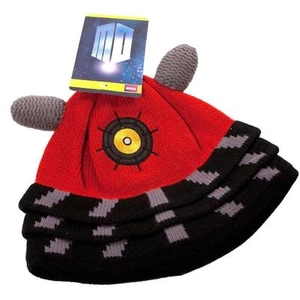 NEW Dr Doctor Who RED DALEK Hat Beanie - Official BBC Licensed by Elope - Picture 1 of 2