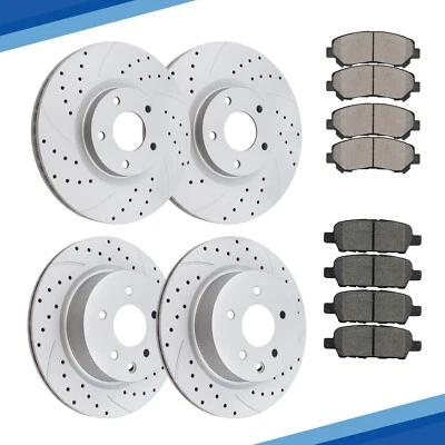 Комплекты керамических тормозных колодок передних задних роторов для Nissan Maxima 2009-2014 2016-2019 годов выпуска - Изображение 1 из 4