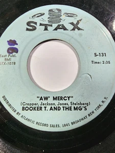 Booker T & The MG's- Aw Mercy/Jelly Bread -45RPM GOOD F44 - Picture 1 of 2