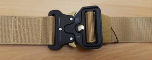 Military Assault Gürtel mit "Cobra" Schnalle, Coyote, Gr. 91 x 3,7 cm, Neu, Taiwan - Bild 1 von 6