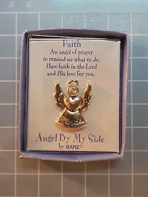 Colgante Vintage Tono Plateado Ganz Angel By My Side Dije FE NUEVO en CAJA Regalo Foto 1 de 4