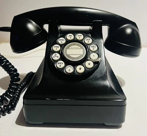 Telefono Scrivania Gotham Edition Jet Black Metal Funzionante - Foto 1 di 5