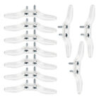 10 Clear Cord Clips for Blinds and Curtains - Ideal for Home or Office 