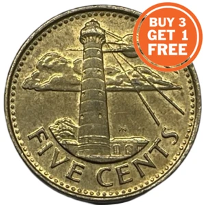 5 BARBADOS CENT COIN - CHOICE OF DATE FROM 1973-2018 - BARBADOS - Picture 1 of 4