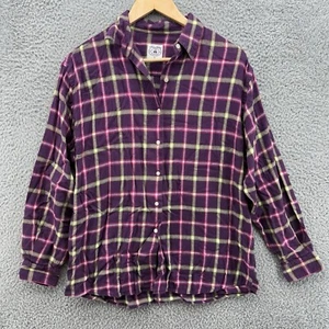 Brooks Brothers Shirt Mens Large Colorful Plaid Flannel Button Up Long Sleeve - Picture 1 of 7