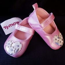 Vintage TJ Maxx Pearlescent Pink Mary Jane Baby Girls Size 2 Pre-Walker Shoes