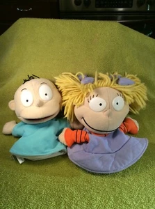 RUGRATS Plush ANGELICA and Tommy Hand PUPPETS LOT 1998 Viacom Nickelodeon - Picture 1 of 10