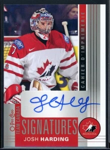 2013-14 O-Pee-Chee Team Canada Signatures #TCJH Josh Harding - Picture 1 of 2