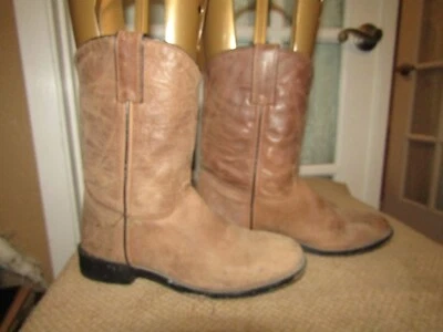 Justin Botas Western Junior Roper Cuero Trabajo Juvenil 3410Y Pull On Talla 2 D Foto 1 de 4