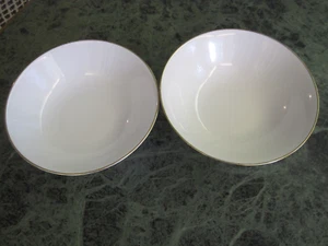 2 x Porzellan Schüssel weiß 23 cm Goldrand Winterling Röslau und Marktleuthen - Bild 1 von 3
