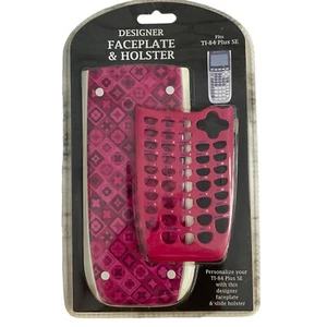 TI-84 Plus SE Designer Faceplate & Holster Pink Student Math Acedemic College - Picture 1 of 7